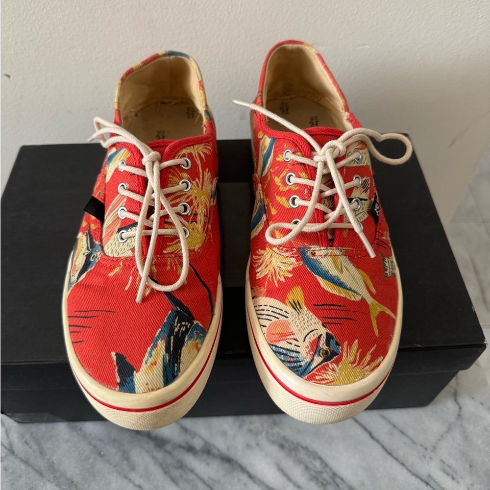 R13 Red Fish Lace-Up Sneakers
